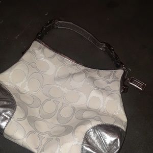 Coach peyton signature sateen shoulder bag
